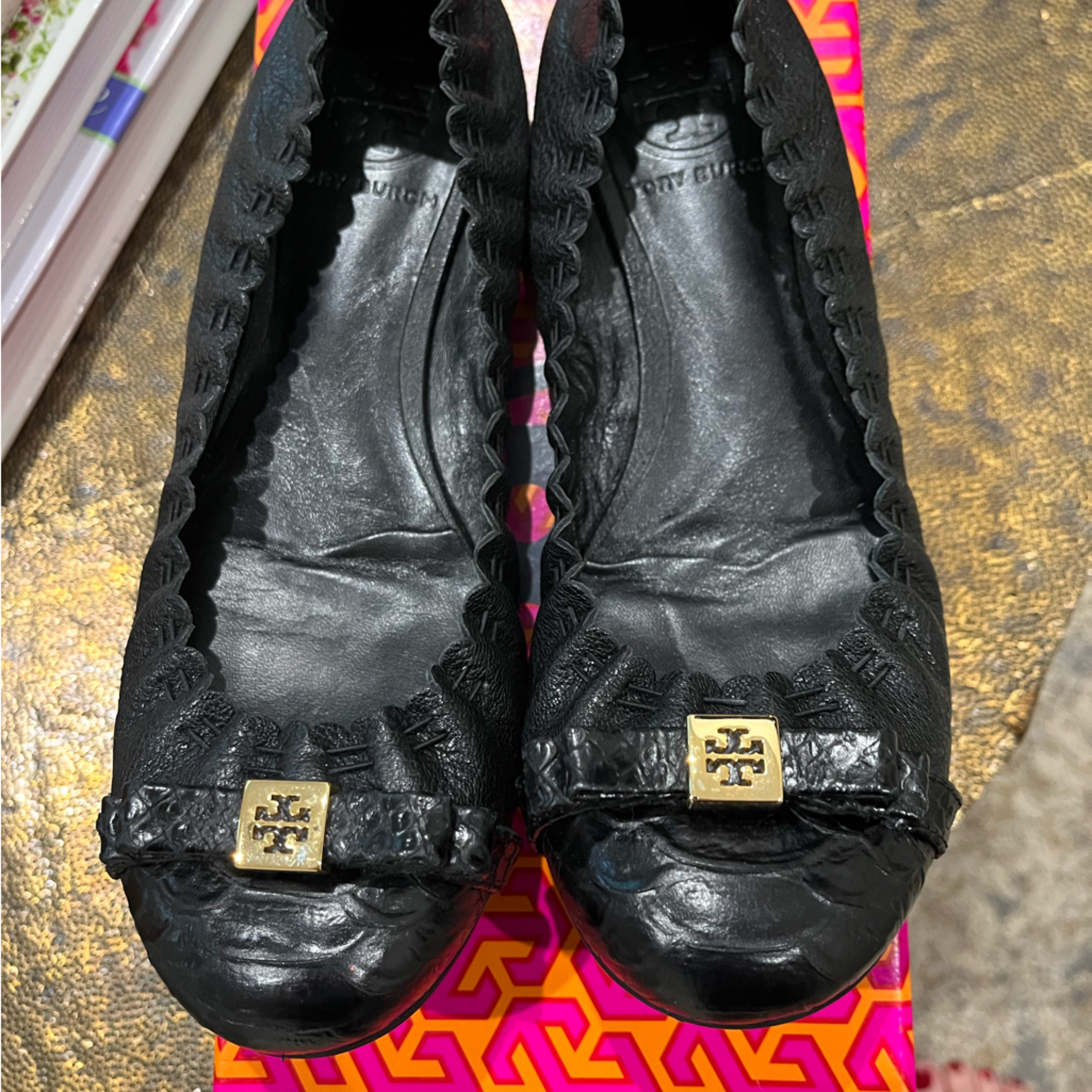 Lightly Worn Tory Burch Ballet Flats Size 6 1/2